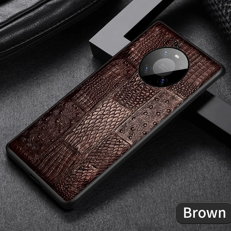 

Suitable for Huawei Mate 10 20 30 40 Pro leather phone case high-end cowhide Mate 20X Mate 10 Lite all-inclusive mahjong pattern