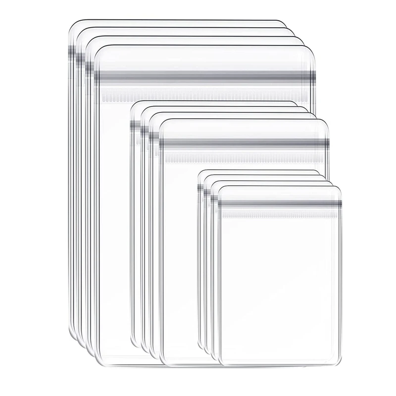 

120 Pcs PVC Jewelry Bags Self Seal Jewelry Storage Bags Clear Zipper Lock Bags Sealable Jewelry Storage Bags (3 Sizes)