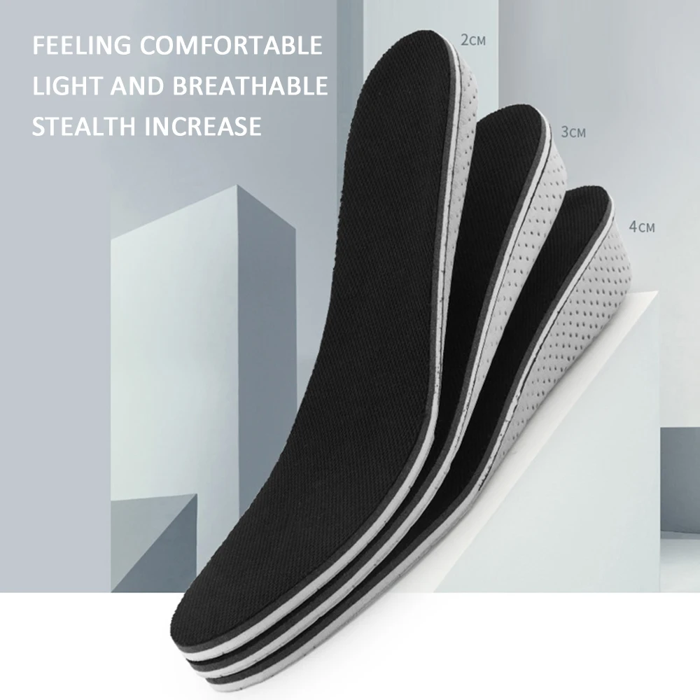 

Unisex Insole Heel Lift Insert Shoe Pad Height Increase Cushion Elevator Taller
