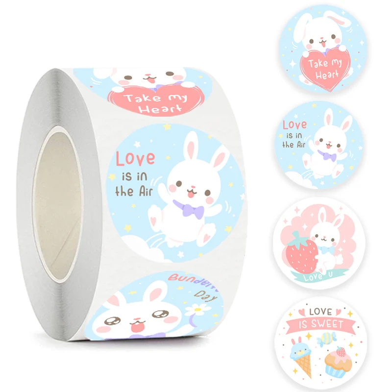 

500pcs Cute Reward Stickers for Children 1 Inch Sealing Label for School Teacher Encouraging Students Games Toy Animals Stickers