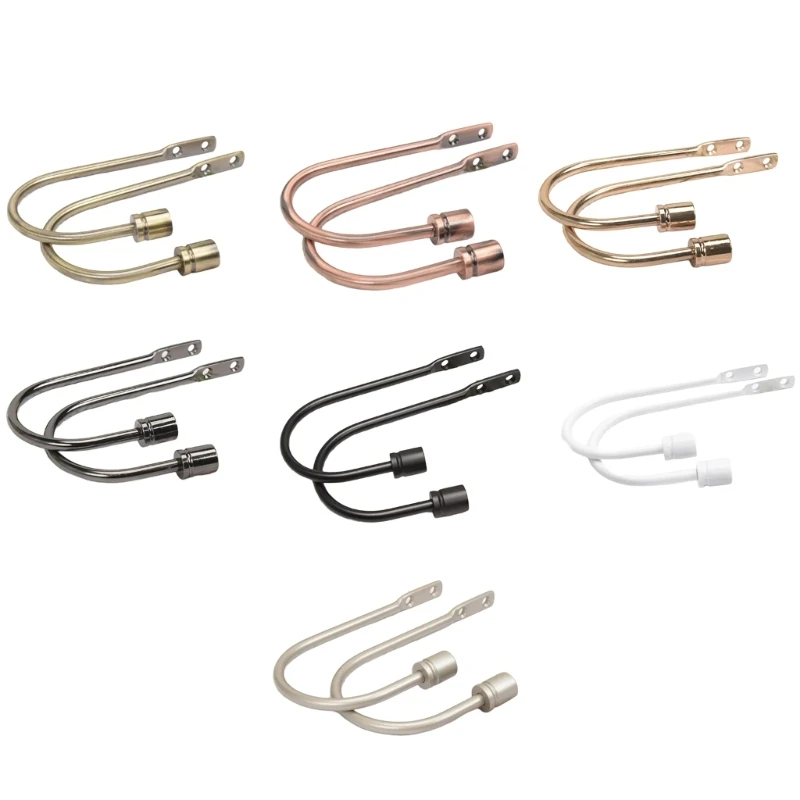 Элегантные металлические фиксаторы для штор 2 шт. настенные подхваты оконной