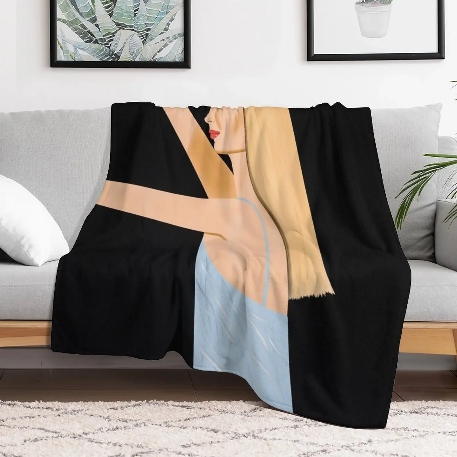 Алекс Катз плюшевый плед для дивана