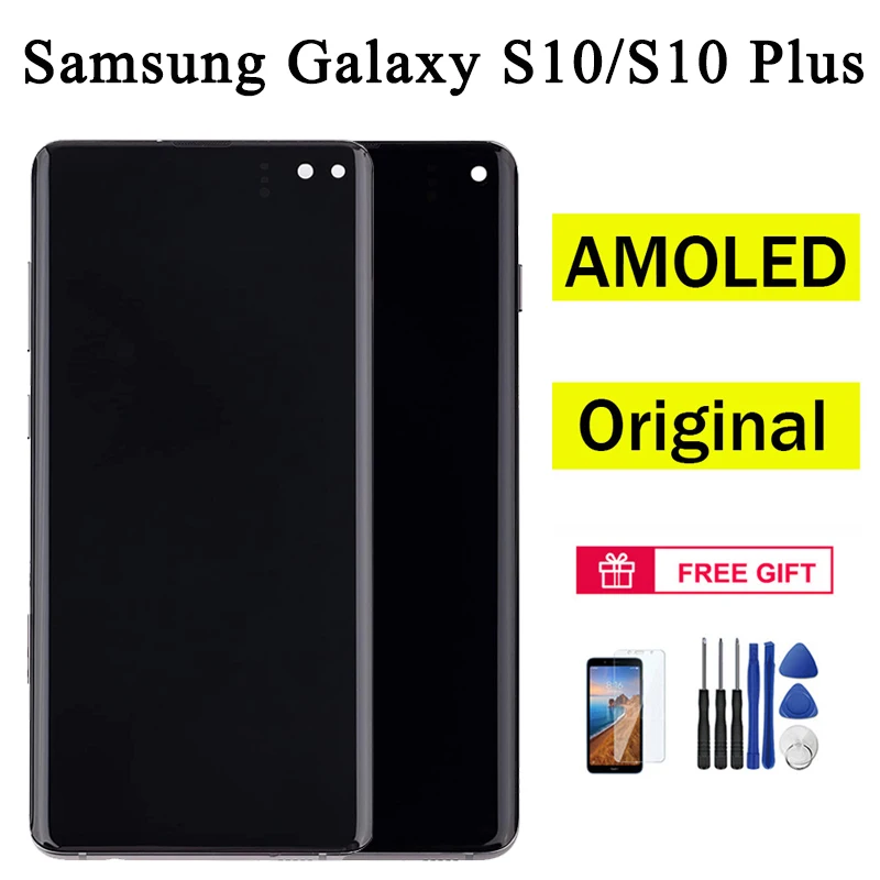 

Original for SAMSUNG Galaxy S10 Plus LCD Display Touch Screen Digitizer Replacement for SAMSUNG Galaxy S10 LCD Screen
