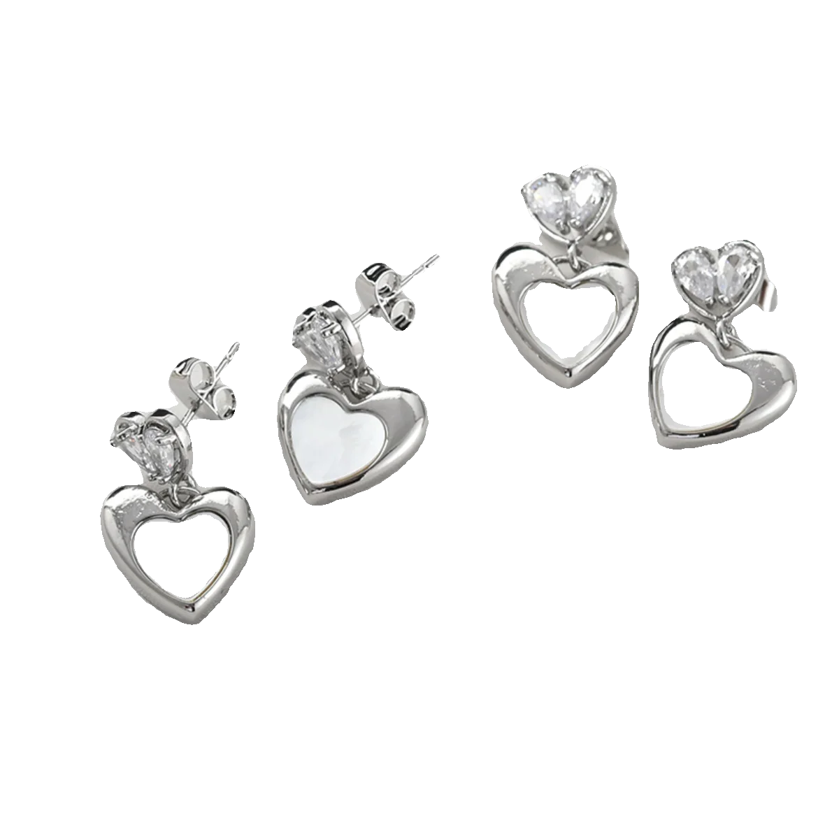 4K Electroplated Real Gold Color Retaining Height Texture Sticking Love Earrings Ear Studs DIY Rings Handmade Acce...