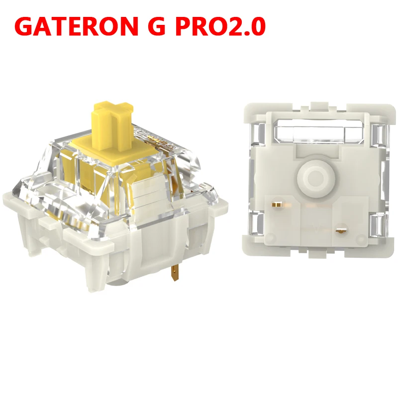 GATERON New G Pro 2.0 yellow switch pro2.0 red black switch mechanical keyboard accessories spotlight upper cover 3pin