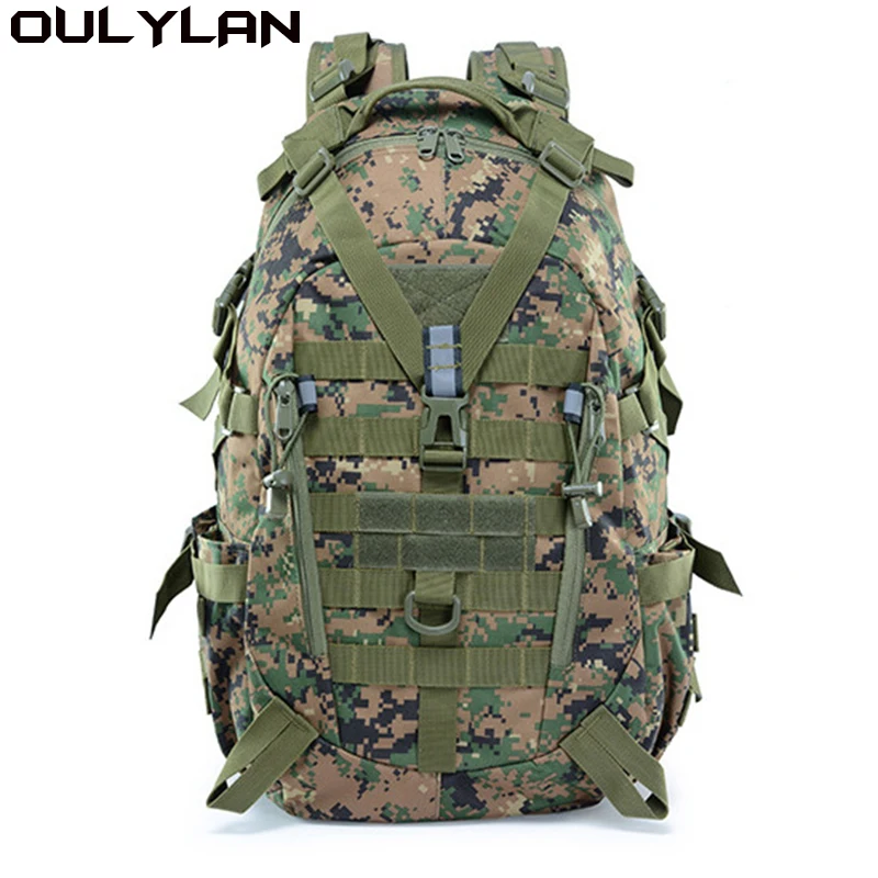 

Oulylan Men's 900D Camouflage Brigade Cycling Outdoor Mountaineering Tactical Sport Bag Multifunctional Hiking Camping Backpack