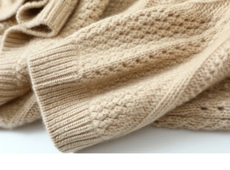 Дизайнерская новинка модная женская одежда кашемировый зимний теплый свитер