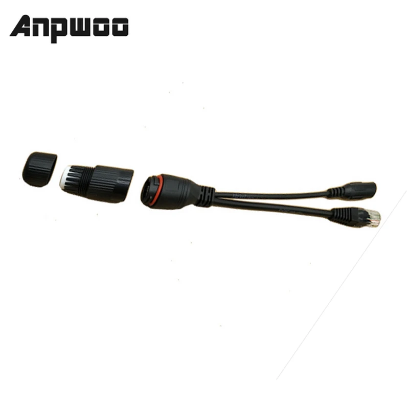 

ANPWOO 5PCS PoE POE Injector Splitter 12V 5.5x2.1mm Cable Connector