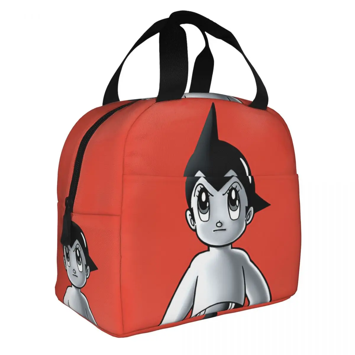 Astro Boy Lunch Bento Bags Portable Aluminum Foil thickened Thermal Insulation Oxford Cloth Lunch Bag for Women Men Boy
