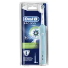 Электрическая зубная щетка Oral-B PRO 500 Cross Action (голубая), блистер
