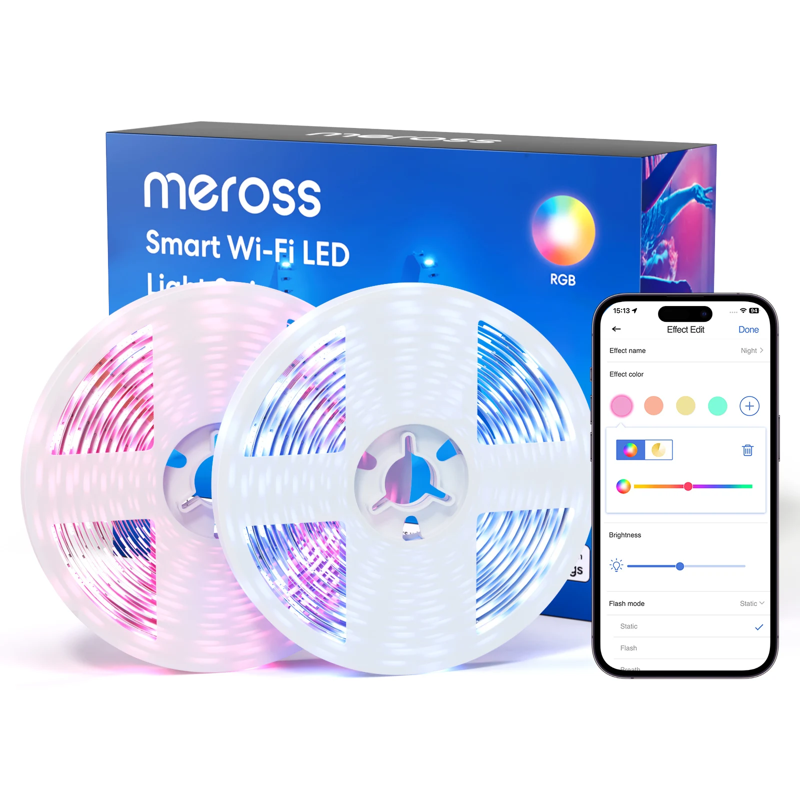 

Meross HomeKit умная Светодиодная лента 12 в Wi-Fi RGB ТВ ПОДСВЕТКА свет США/ЕС/Великобритания/Австралия версия поддержка Alexa Google Home DIY умный дом 10 м