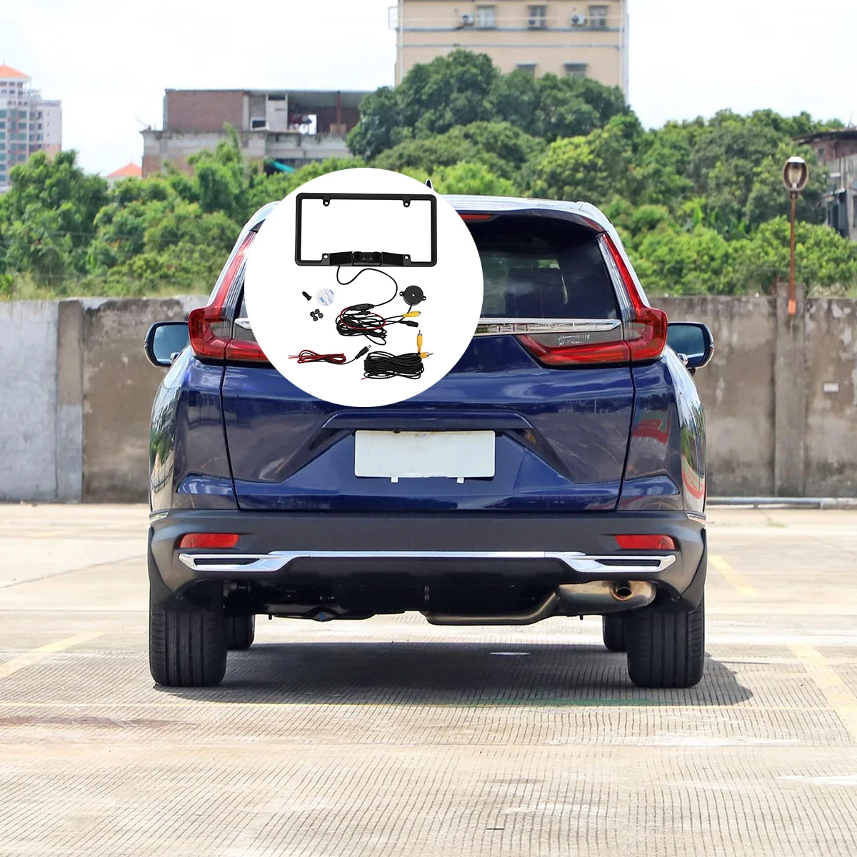 

1 Set US License Plate Frame Backup Camera Night Vision Car Rear View Camera