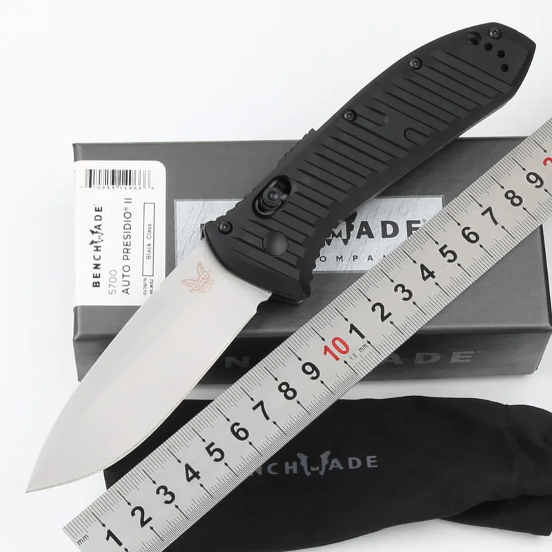 

New High hardness Benchmade BM5700 Outdoor Camping tactical knife S30V Aluminum alloy wilderness survival sharp knife