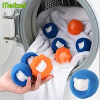 1 6 magic laundry ball pet hair remover washing machine clothes fiber cleaning tool panda shape laundry hair catcher collector