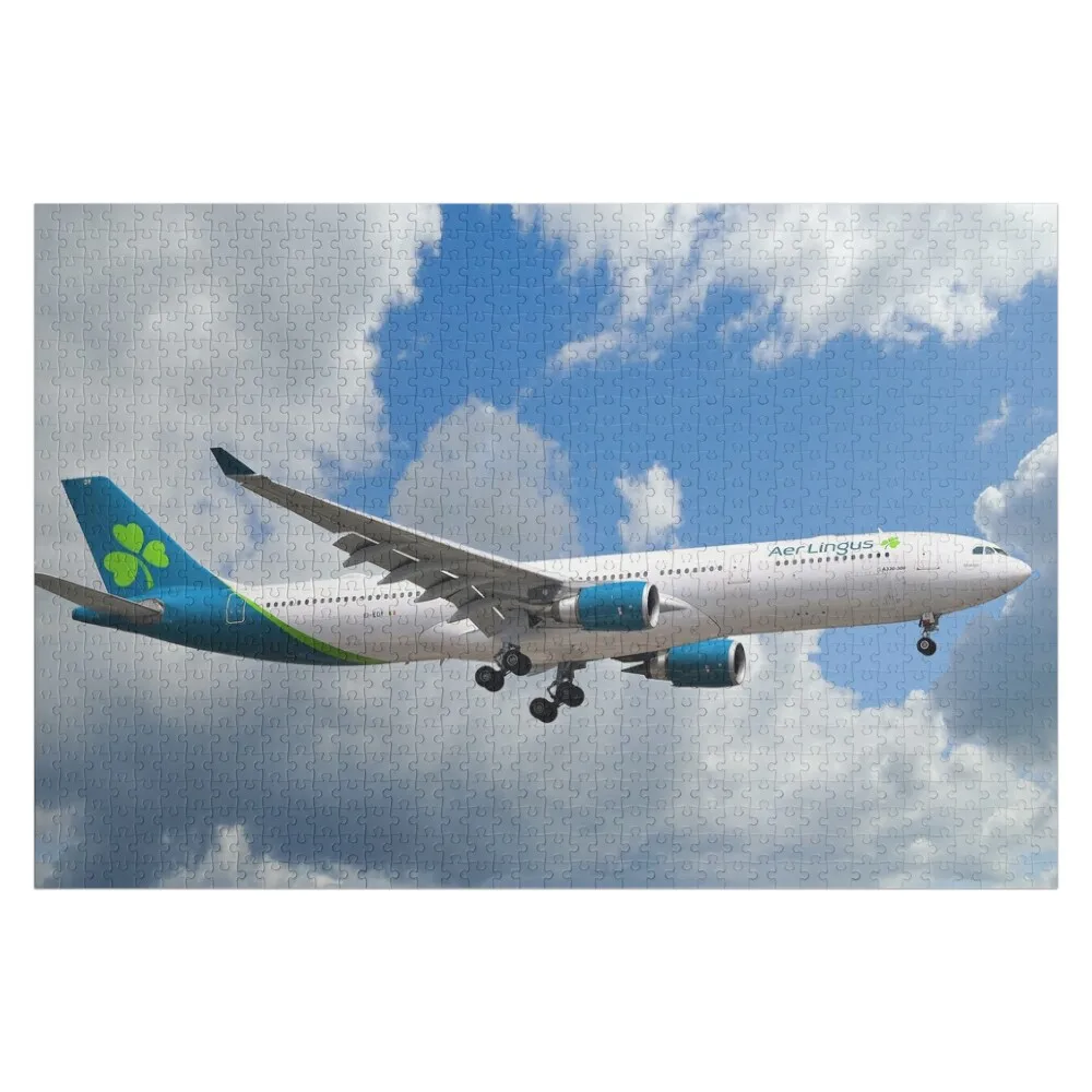 Фото Пазл Aer Lingus A330, рождественские подарки, фото, игрушки на заказ для детей, персонализированная игрушка-головоломка №1
