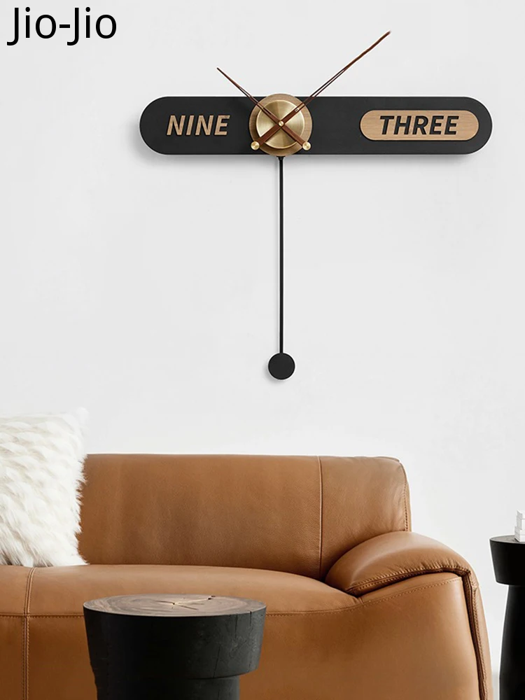 

Большие настенные часы в виде маятника, современный дизайн, бесшумные Роскошные Настенные часы, домашний декор, деревянные часы, украшения ...