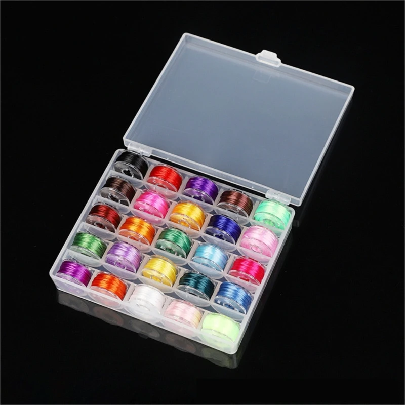 25 рулонов эластичного шнура для бисера с кристаллами дизайна ювелирных и