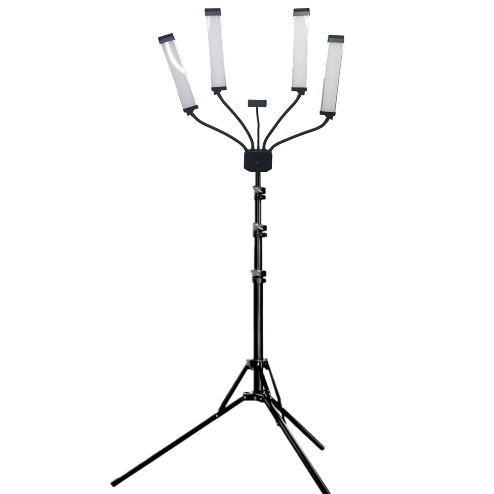 

2021new Bi-color Pro Tattoo Fill Light With Stand For Esthetician Makeup Beauty Eyelash Extensions Tools Kit Led Four Arms Light