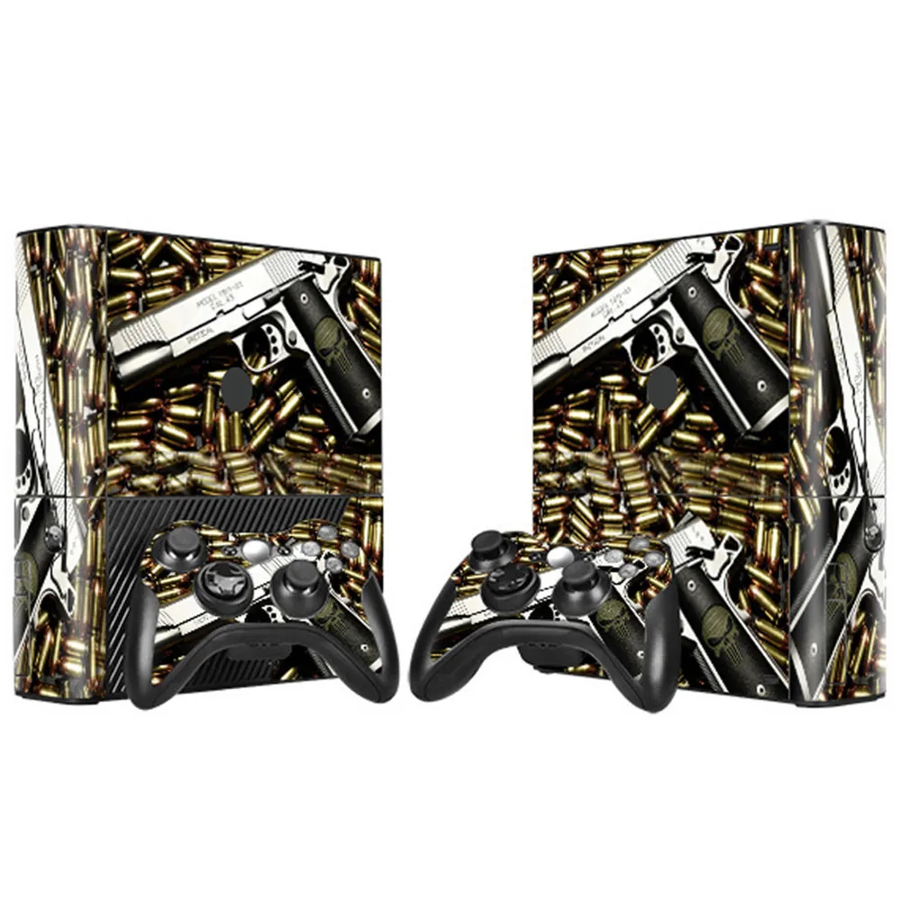 Новый дизайн наклейка Виниловая для консоли Xbox 360 E + 2 шт. наклеек контроллеров |