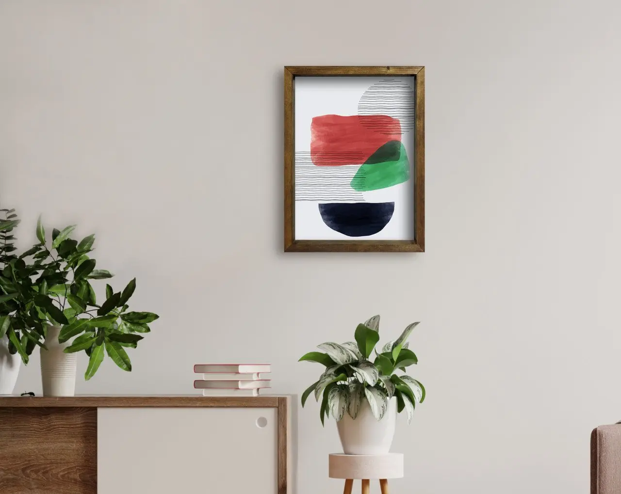 

BK Home Natural Solid Wood Frame Table 45x65cm-78