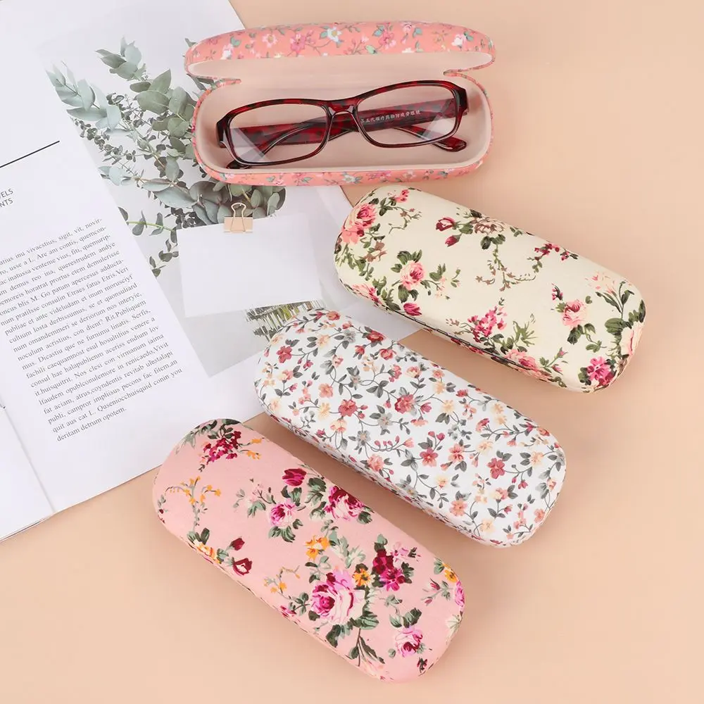 

1PC Portable Fabrics Floral Glasses Case Sunglasses Bags Reading Glasses Box Eyewear Protector Storage Hard Eyeglasses Box
