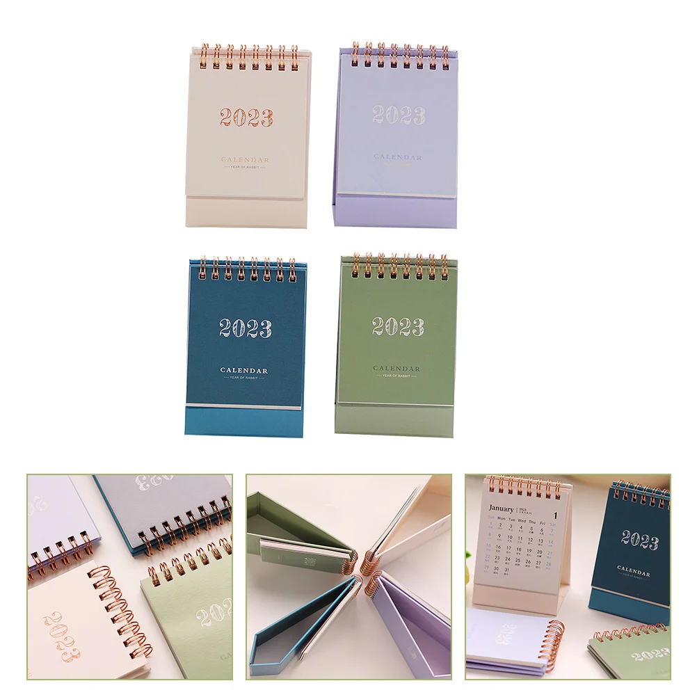 

Calendar Desk Standing Mini Small Monthly Desktop Tabledailystand Year Planner Tabletop Paper Office Schedule Household New