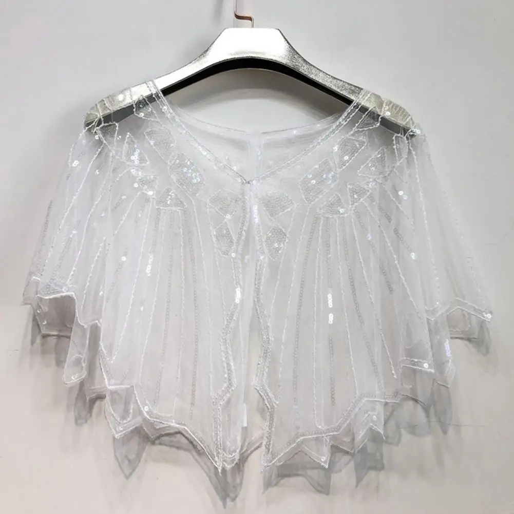 Удобная летняя шаль для бала в западном стиле с блестками и бусинами - купить по