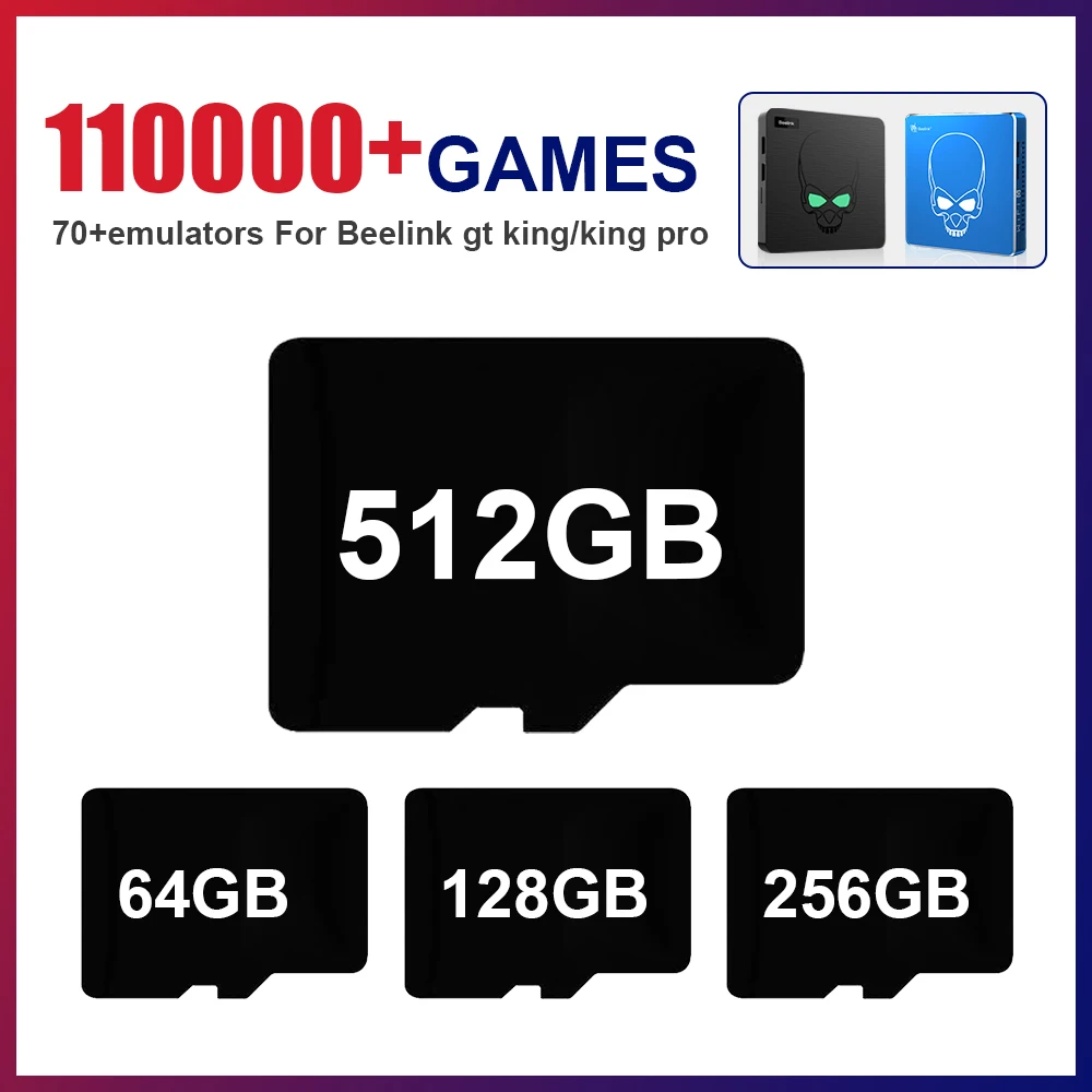 Игровая карта используемая для S922X Beelink GT King/King Pro игровая консоль SS/PSP/PS1/NDS/N64/DC/MAME/NES