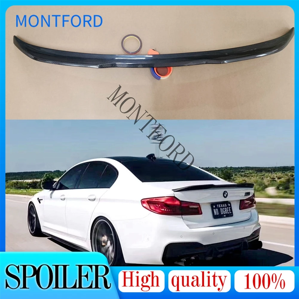

G30 M5 Style M Performance Carbon Fiber Rear Trunk lip Spoiler Car Wing For BMW 530i 540i G30 2017UP