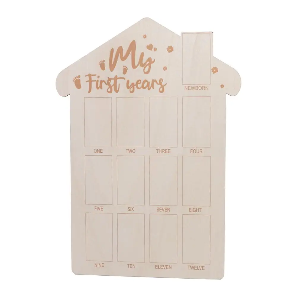 

Деревянная фоторамка для первого года ребенка