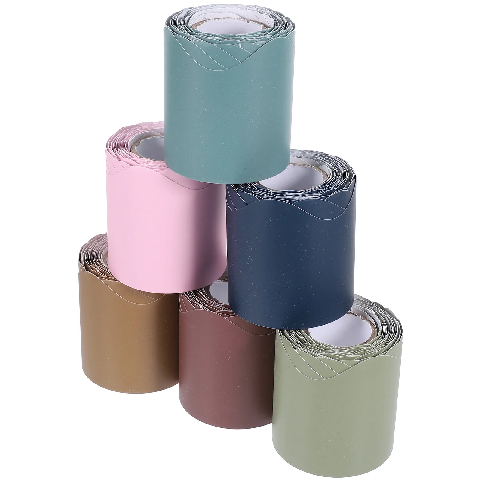 

6 Rolls Borders Classroom Bulletin Chalkboard Scalloped Boho Blackboard Trim Decor Sector