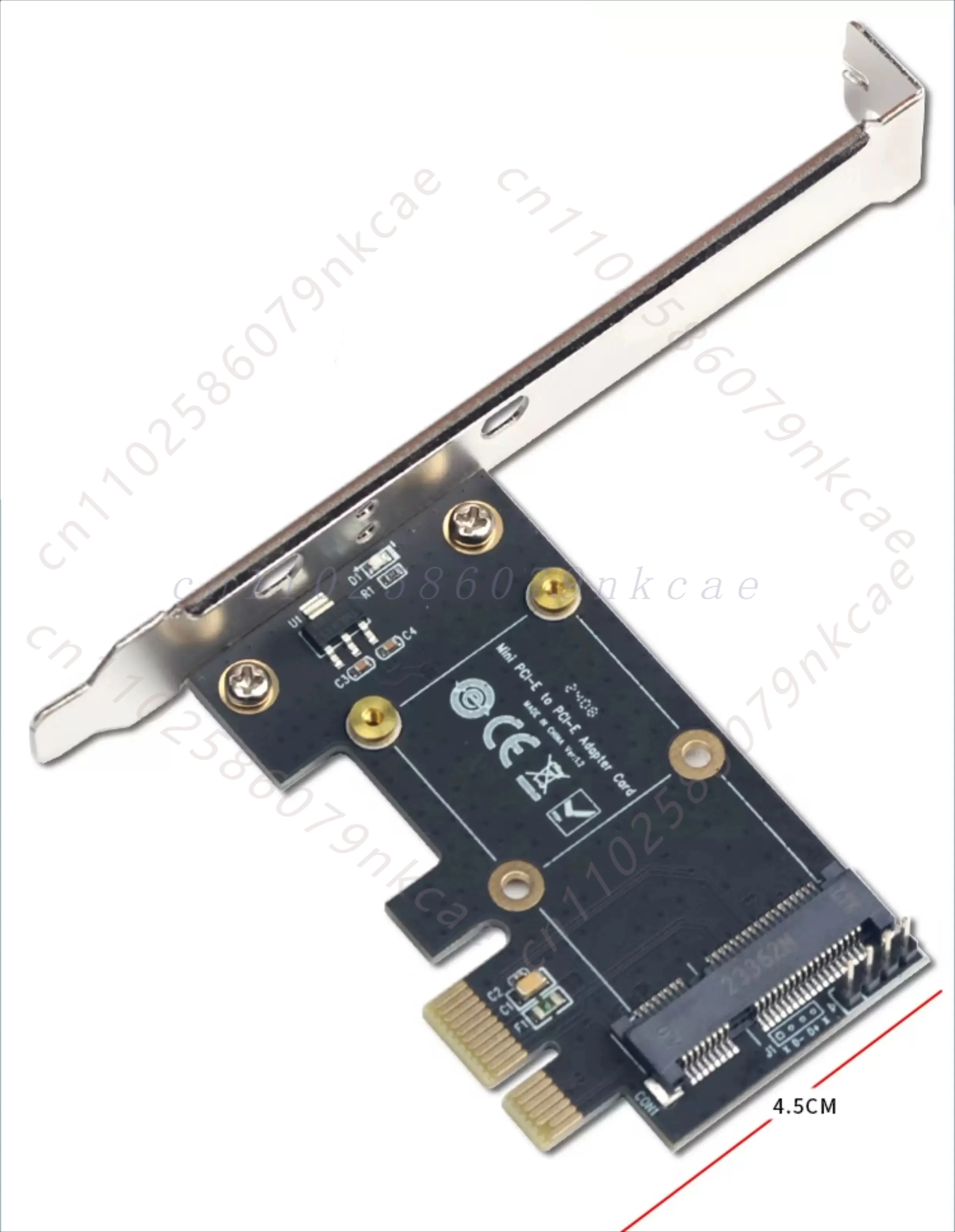 Фото Адаптерная карта PCI-E на Mini PCI-E, плата расширения слота MiniPCI-E для настольных компьютеров, беспроводных WiFi-карт, модулей последовательного порта RS232 COM №4