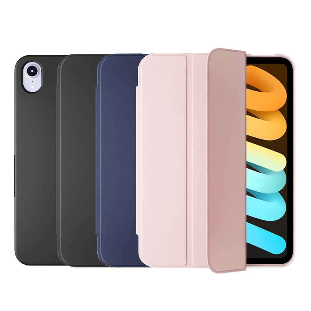 

Мягкий силиконовый чехол для Apple iPad Mini 6 8,3 2021 6-го поколения, магнитный чехол для планшета с автоматическим пробуждением/спящим режимом, откидной смарт-чехол