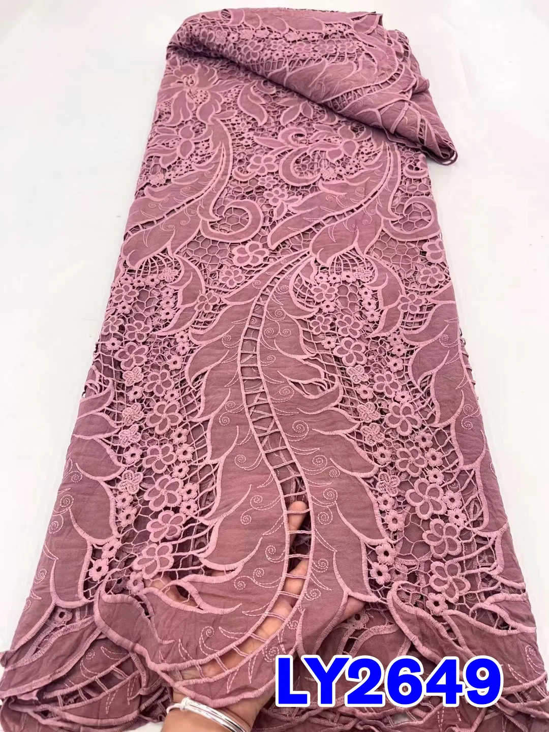 

French Nigerian Organza With Thread Net Lace African Tulle Mesh Fabric 2023High Quality For Wedding Party Skirt Material PL360-7