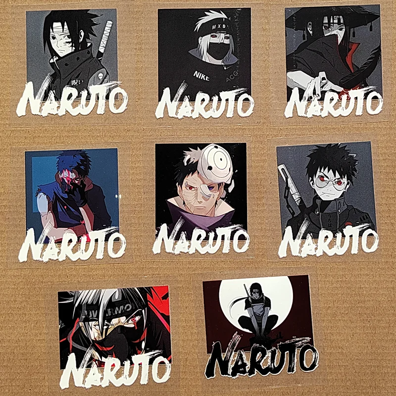 Наклейки на одежду Наруто небольшие размеры Hatake Kakashi/Uchiha Itachi/Uchiha Obito термоклейкие