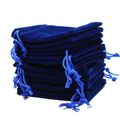 Черные бархатные мешочки для украшений Weikende