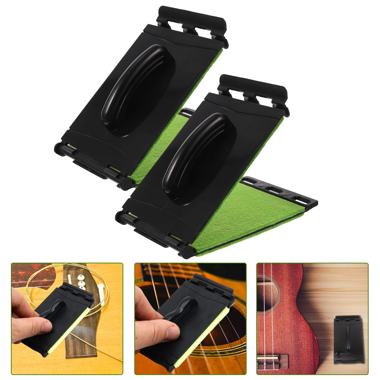 

2pcs Guitar String Cleaner String Instrument Cleaner Scrubber for Bass Violin