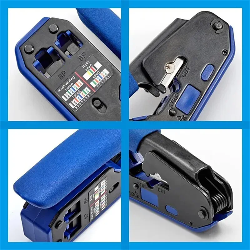 Профессиональный набор инструментов для обжима RJ45 складные плоскогубцы