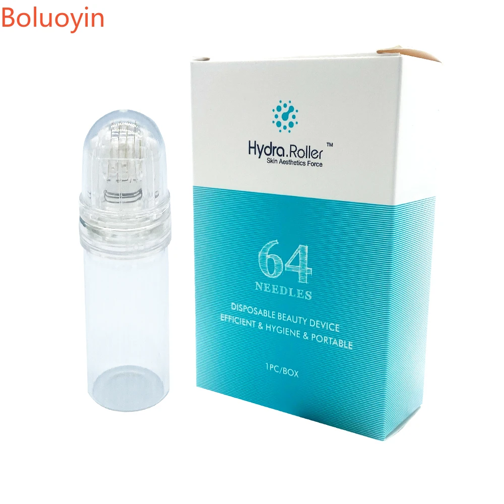 

Hydra Roller 64 Pins Micro titanium needle tips Derma needles skin care Anti aging whitening bottle roller serum reusable