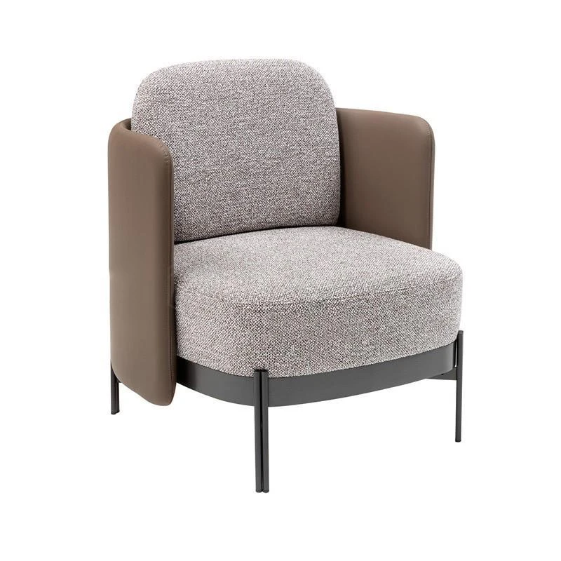 Custom Nordic Designer Simple Gaming Fashion Metal Fabric Sofa Light Luxury Single Double Three Seat Sofa Living Room Furniture