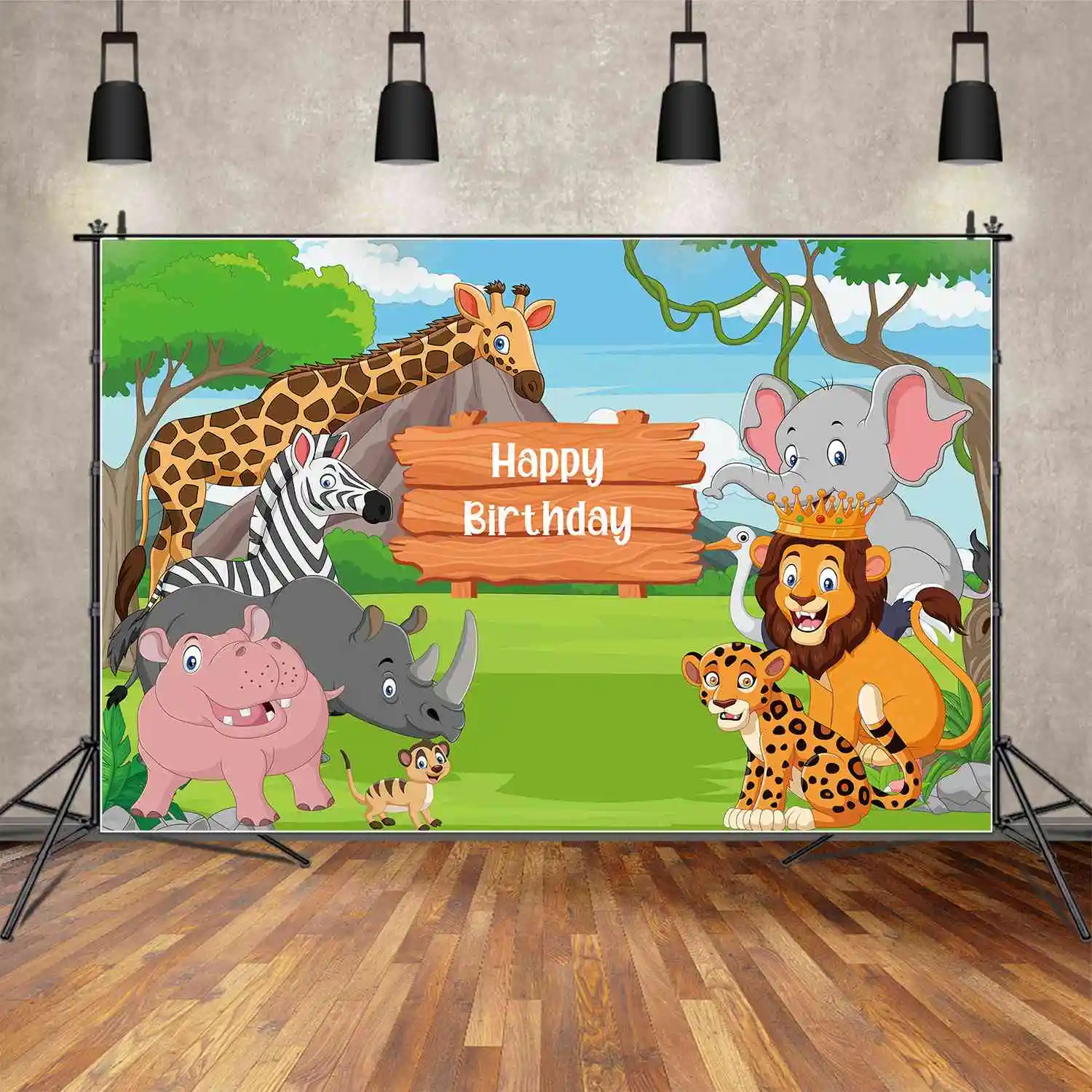 

Фон MOON.QG с днем рождения, баннер, фотография детей, реквизит для фотосъемки, зеленая трава, горные украшения