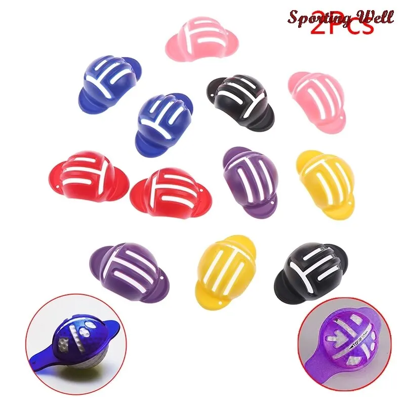 

Lotusflower 2pcs New Design Golf Accessories 6 Color Golf Ball Marker Liner Golf Marker Clip Hats Clips Ball marker