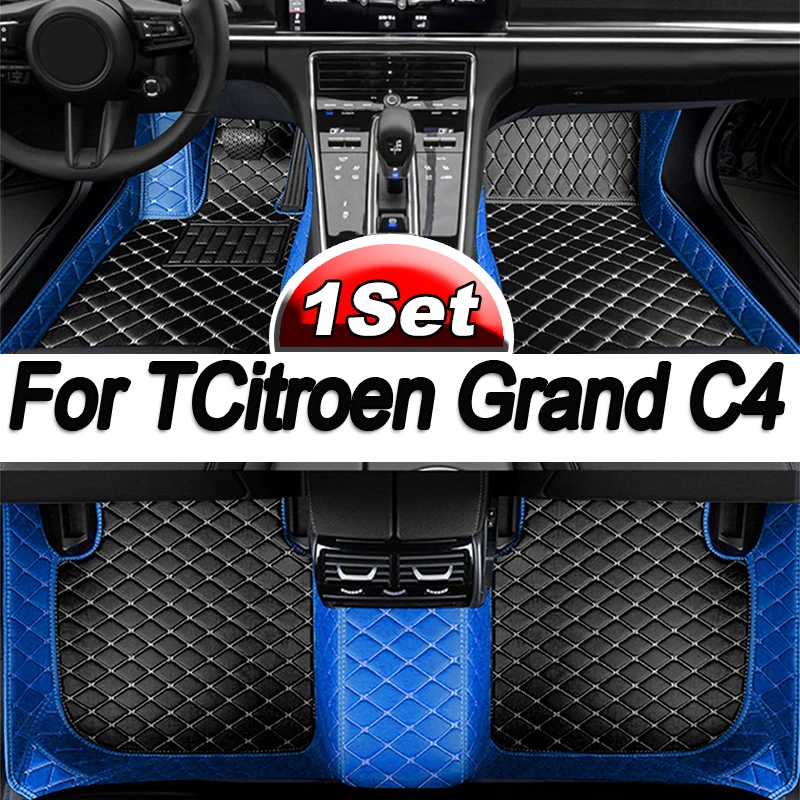 

Автомобильные коврики для Citroen Grand C4 Picasso SpaceTourer, 7-местный кожаный коврик 2006 ~ 2013, аксессуары для интерьера автомобиля 2010