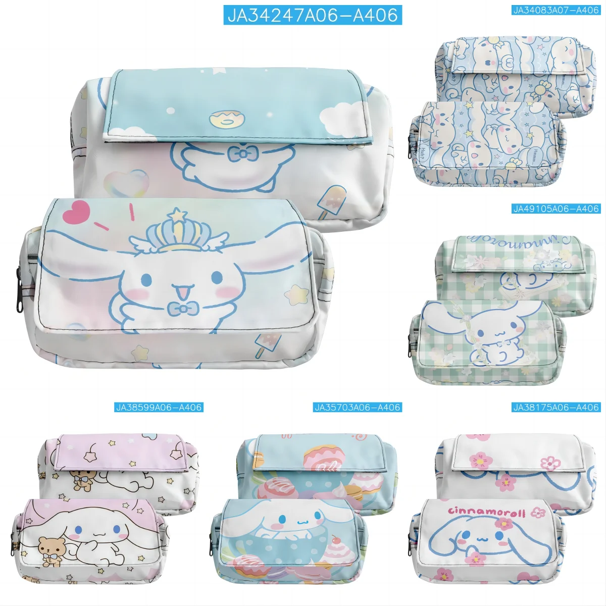 

New Kawaii Sanrio HelloKitty Pencil Case Kuromi MyMelody Cute Cartoon Large Capacity Student Pencil Bag Student Study Stationery