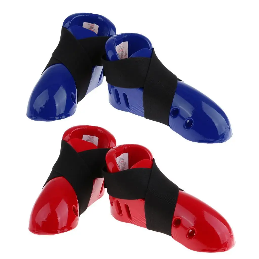 

Kids Taekwondo Foot Guard Karate Sparring Foot Gear Sparring Shoes Blue L