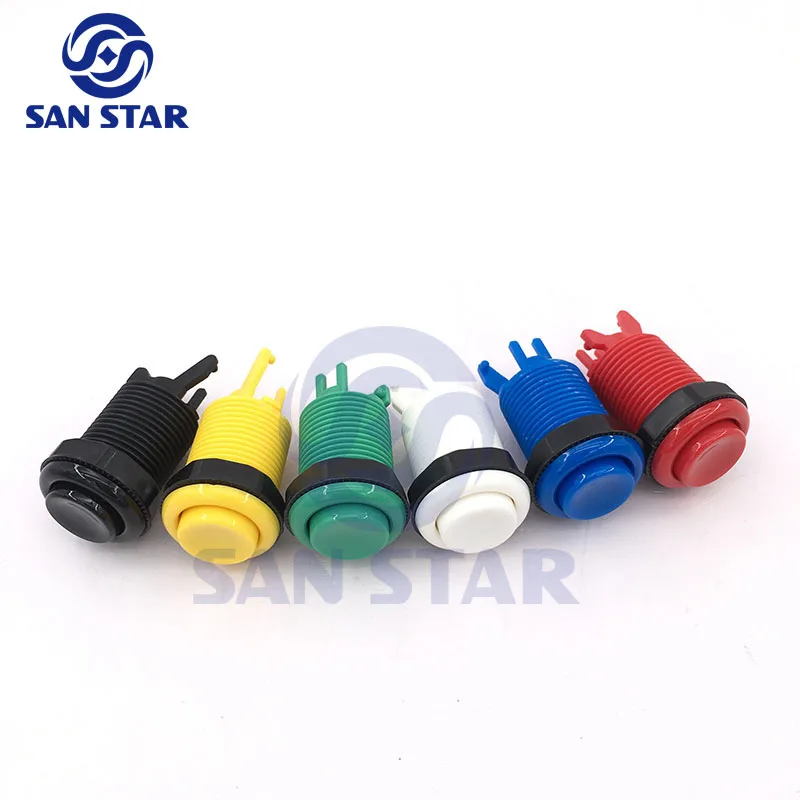 

20PCS/Lot Happ Style Standard American Push Buttons For Fightbox Pandora Arcade Machine Box Mame Jamma PC Games