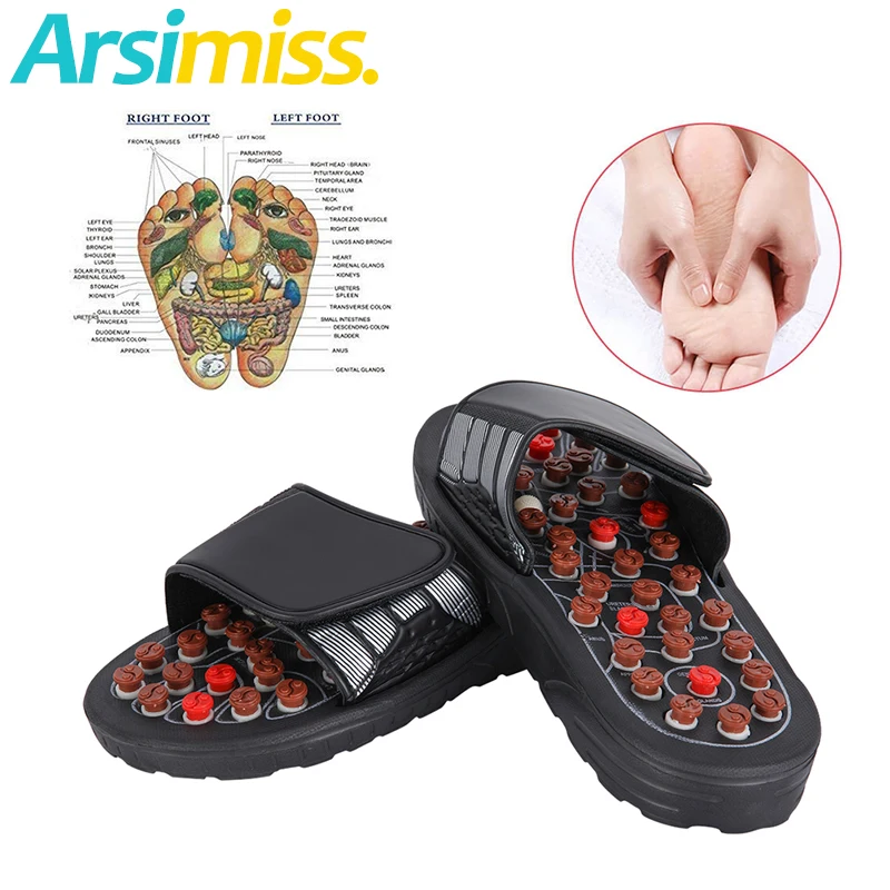 

1 Pair Foot Massage Slippers Acupuncture Therapy Massager Shoes For Foot Acupoint Activating Reflexology Feet Massageador Sandal