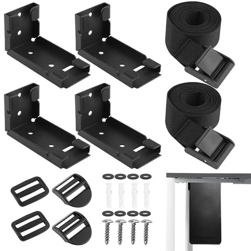 

Under Desk CPU Mount Adjustable Under Desk And Wall PC Mount CPU Desktop Computer Tower Holder Under Desk Mount With Adjustable