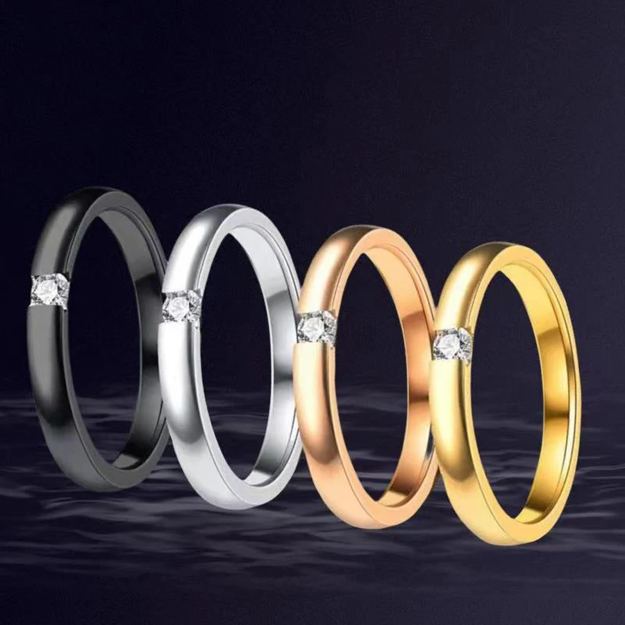 Женское кольцо из нержавеющей стали с изменяемым размером