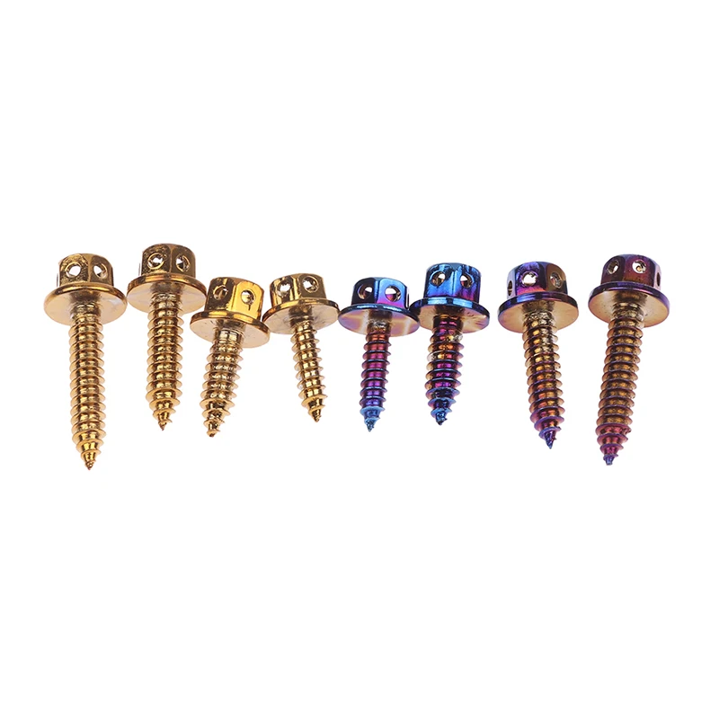 

2Pcs/Set 304 Stainless Steel Body Coverset Screw Car Motor Accessory Titanium Blue